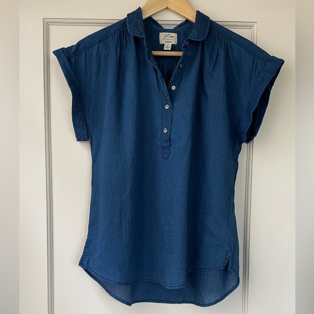 Jcrew indigo shirt